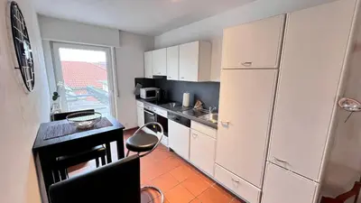 Küche/Küchenzeile in der Unterkunft Die Wohnung 1