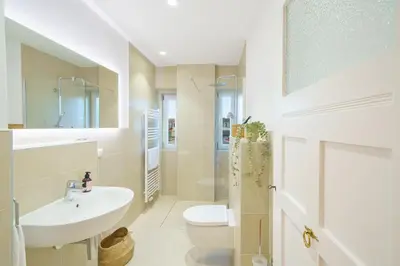 Ein Badezimmer in der Unterkunft charming living - Parking - MA - PFALZ - A61