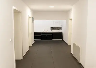 Küche/Küchenzeile in der Unterkunft Eva Zimmer Zentral Günstig