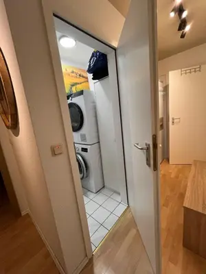 Ein Badezimmer in der Unterkunft Wohnung mit Küche Balkon Parkplatz in der Nähe von Heidelberg