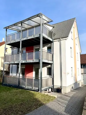 Das Gebäude in dem sich die Ferienwohnung befindet