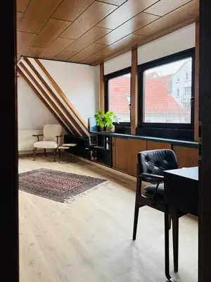 Ein Sitzbereich in der Unterkunft Starkenburgblick