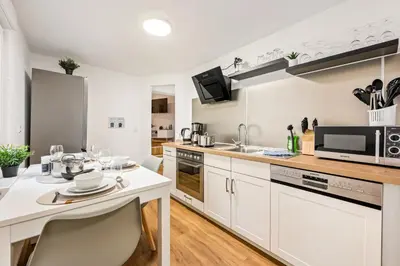 Küche/Küchenzeile in der Unterkunft Sali Homes Ziegeleihaus