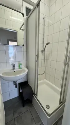Ein Badezimmer in der Unterkunft Hammer & Rest WHG2