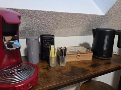 Kaffee-/Teezubehör in der Unterkunft Zentrale Fewo zwischen Heidelberg und Mannheim
