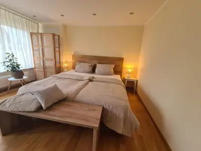 Ein Bett oder Betten in einem Zimmer der Unterkunft Ferienzimmer Pudelwohl