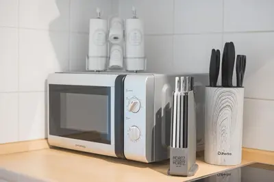 Küche/Küchenzeile in der Unterkunft COZY stilvolles Apartment, Nähe BASF, BG Klinik