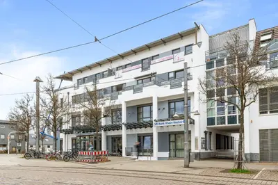 Das Gebäude in dem sich die Ferienwohnung befindet