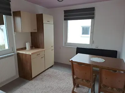 Küche/Küchenzeile in der Unterkunft Ferienwohnung I&K