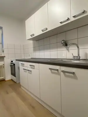 Küche/Küchenzeile in der Unterkunft Monteur- und Ferienwohnung Hemsbach