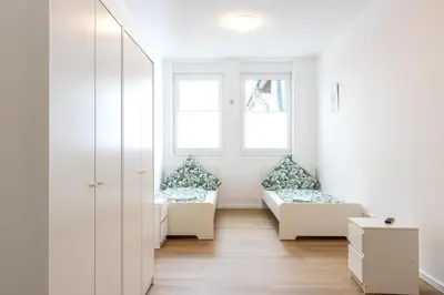 Ein Sitzbereich in der Unterkunft N8 - Business-Appartment-Hotel by Villa Dörr
