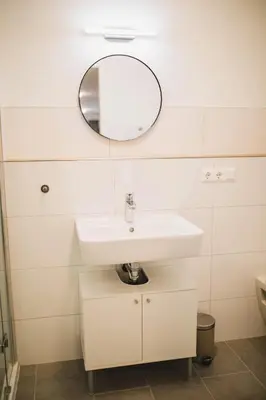 Ein Badezimmer in der Unterkunft HUGOS Studio Apartment