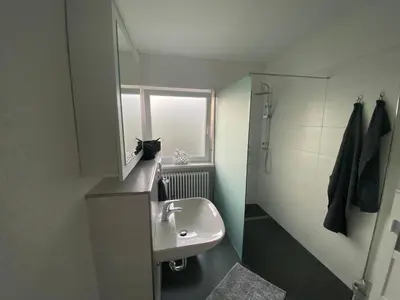 Ein Badezimmer in der Unterkunft Ferienhaus Mayer Dahn Wohnung Neven