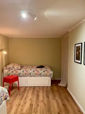 Ein Bett oder Betten in einem Zimmer der Unterkunft Moderne Wohnung nahe Hockenheimring für bis zu 8 Personen