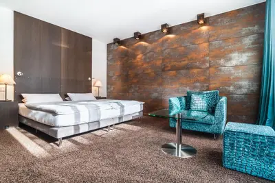 Ein Bett oder Betten in einem Zimmer der Unterkunft Kubus