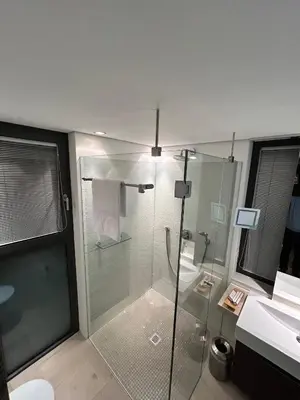 Ein Badezimmer in der Unterkunft Kubus