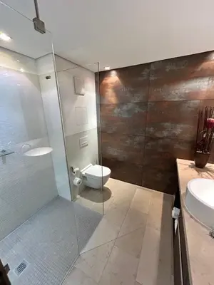 Ein Badezimmer in der Unterkunft Kubus