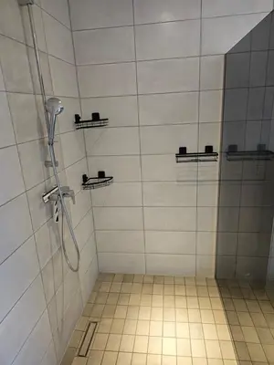 Ein Badezimmer in der Unterkunft Ferienwohnung Königsberg