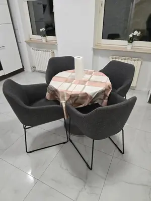 Ein Sitzbereich in der Unterkunft Apartment in Mannheim