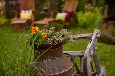 Ein Garten an der Unterkunft Winzerlodge, Wohnung Merlot