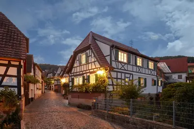 Das Gebäude in dem sich die Ferienwohnung befindet