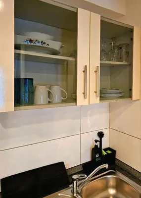 Küche/Küchenzeile in der Unterkunft Gästeappartement Viktoria
