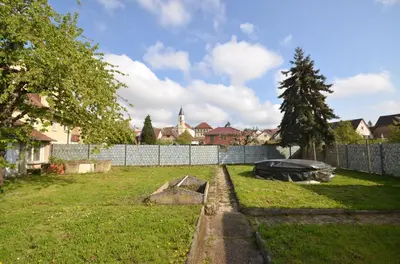 Ein Garten an der Unterkunft Monteurzimmer fitter room Apartment Bruchsal Heilbronn Bretten