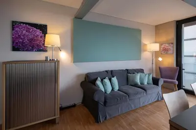 Ein Sitzbereich in der Unterkunft Apartment 