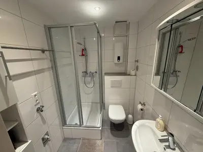 Ein Badezimmer in der Unterkunft Nice and cosy studio apartment in a central location