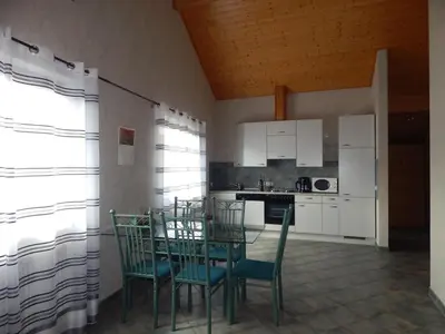 Küche/Küchenzeile in der Unterkunft Apartment im Weingut