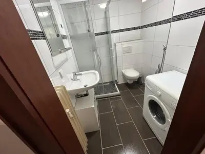 Ein Badezimmer in der Unterkunft Gemütliche 1-Zimmerwohnung in der Stadtmitte