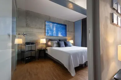 Ein Bett oder Betten in einem Zimmer der Unterkunft Apartment 