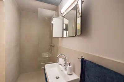Ein Badezimmer in der Unterkunft Apartment 