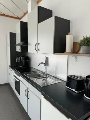 Küche/Küchenzeile in der Unterkunft Ferienhaus Alte Bank in Göcklingen