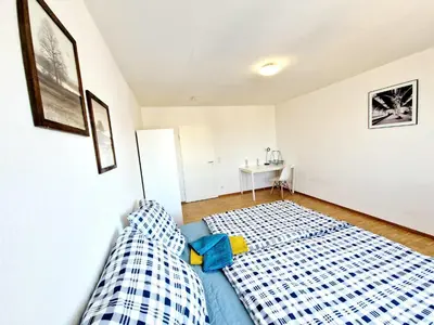 Ein Bett oder Betten in einem Zimmer der Unterkunft Relax Wohnung WAT