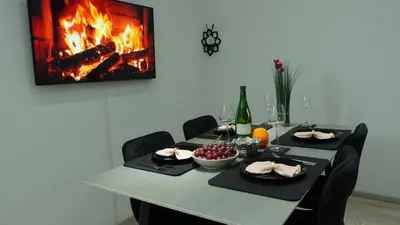 TV/Unterhaltungsangebot in der Unterkunft Ferienwohnung - modernes Heim Li-Apartments