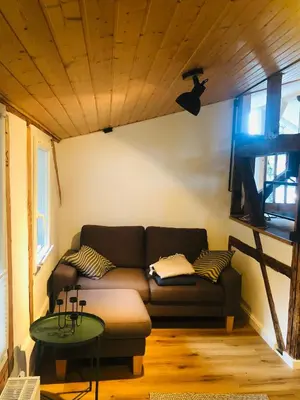 Ein Sitzbereich in der Unterkunft Alte Töpferei