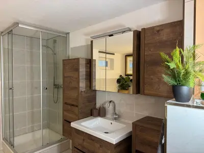 Ein Badezimmer in der Unterkunft Aussichtsterrasse Sankt Martin