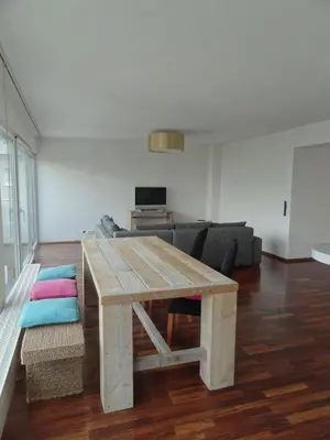 Ein Sitzbereich in der Unterkunft Modern apartment, that's how you live