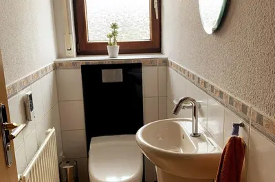 Ein Badezimmer in der Unterkunft Fröhlich Wohnen in Fewo Frölich