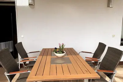 Ein Sitzbereich in der Unterkunft Fröhlich Wohnen in Fewo Frölich