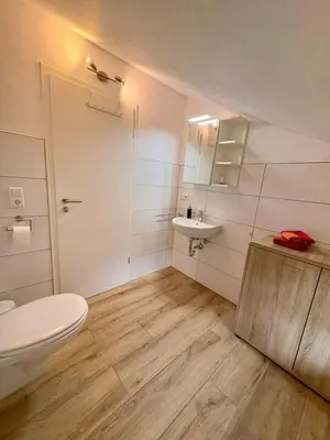 Ein Badezimmer in der Unterkunft Ferienhaus Lisbeth