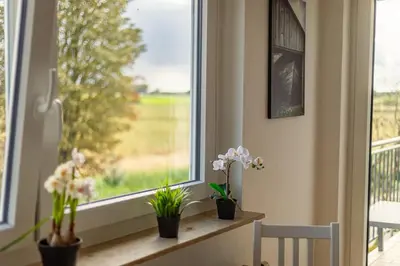 Ein Balkon oder eine Terrasse in der Unterkunft Pension Nickel Ferienwohnung DG Am Holzlachgraben