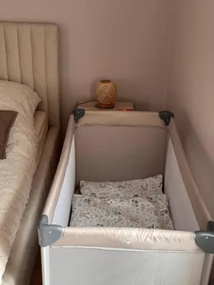 Ein Bett oder Betten in einem Zimmer der Unterkunft Apartment mit Mainblick 15 Min vom FFM-Airport