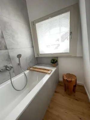 Ein Badezimmer in der Unterkunft Refugium 12