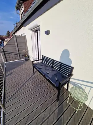 Ein Balkon oder eine Terrasse in der Unterkunft Ferienhaus Urlaub-in-Edenkoben