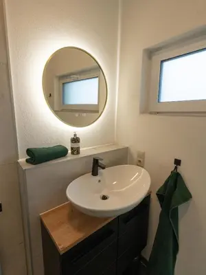 Ein Badezimmer in der Unterkunft Taubenschlag