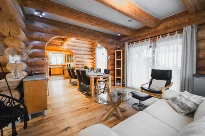 Ein Sitzbereich in der Unterkunft Naturstammhaus mit Sauna, coffee and tea for free