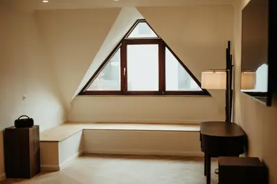 Ein Sitzbereich in der Unterkunft Atelier-Boho-Apartment in der Residenz Deidesheim