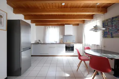 Küche/Küchenzeile in der Unterkunft Ferienwohnung in charmantem Fachwerkhaus